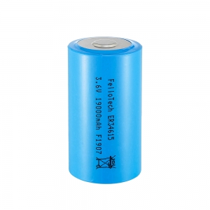 Dimensione d batteria 3.6 v 19000 mah litio lisocl2 er34615