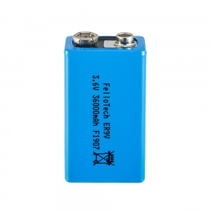 Batteria al litio lisocl2 da 9v 1200mAh er9v