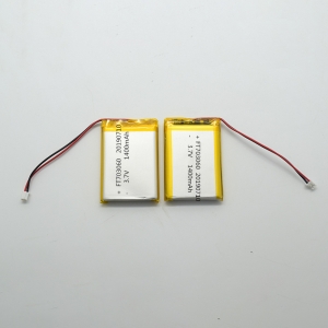 3.7 v 1400 mAh batterie ai polimeri di litio ft703060p