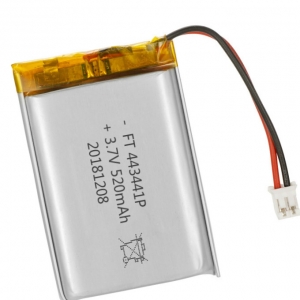 Pacco batteria ai polimeri di litio 3.7v 520mah ft443441p