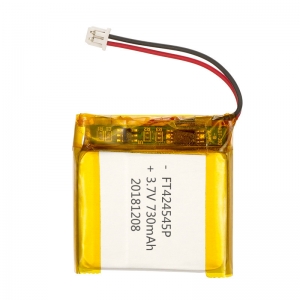 Pacco batteria ai polimeri di litio 3.7v 730mah ft424545p