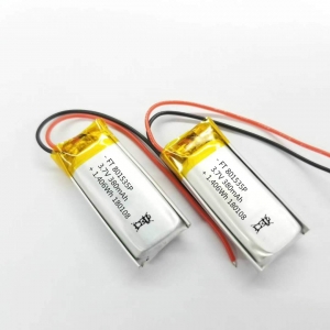 801535 3.7v 380mah batteria ricaricabile ai polimeri di litio mp3 prodotti digitali
