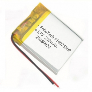 batteria lipo personalizzata 250mah ft402530p batteria ai polimeri di litio 3.7v