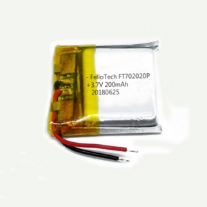 Batteria per lettore bluetooth polimero lihtium 3.7v ft702020p