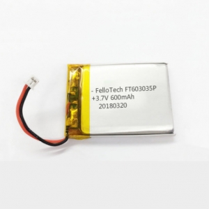 Batterie ai polimeri di litio da 3,7 V 600 mAh ft603035p