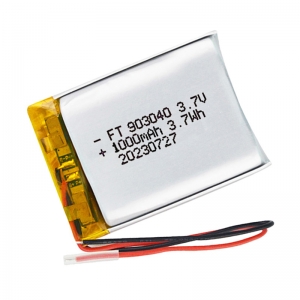 Batteria ai polimeri di litio da 3,7 V 1000 mAh ft903040p con certificato UL