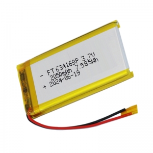 Batterie ai polimeri di litio da 3,7 V 2050 mAh ft634169p