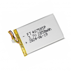 Batteria ai polimeri di litio da 3,7 v 2850 mah ft407595p