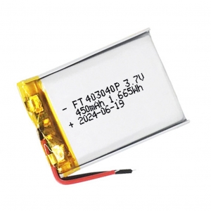 3.7 v 450 mah lipol batterie ft403040p