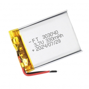 Batterie lipo 3.7v 330mah ft303040p con certificato ul