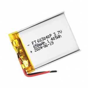 ft603040p 3.7 v 650 mah batteria ai polimeri di litio con certificato