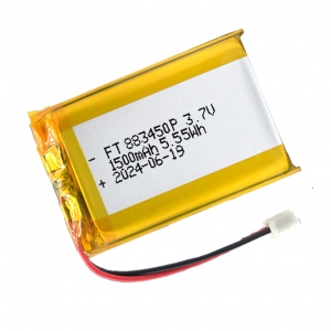 Batterie ai polimeri di litio da 3,7 V 1500 mah ft883450p