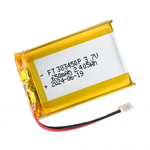 Batterie ai polimeri di litio da 3,7 V 650 mAh ft383450p