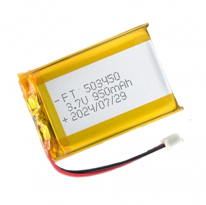 Batteria ultra sottile lipo 3.7 v batteria 503450 3.7 v 950 mah li-po litio li ploymer