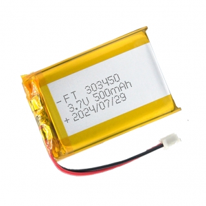 Batteria ai polimeri di litio da 3,7 V 500 mAh ft303450p