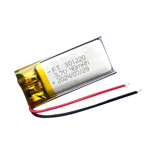 Batterie lipo auricolari bluetooth 3.7v 40mah ft301220p