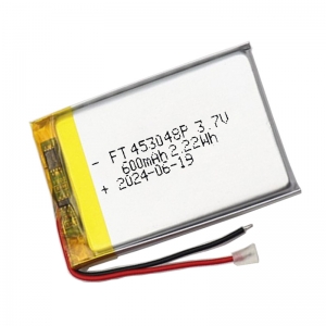 Batteria ai polimeri di litio da 3,7 V 600 mAh ft453048p