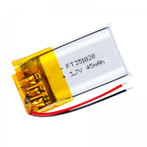Batteria 3.7m 45mah wearbale al litio polyme ft351020p