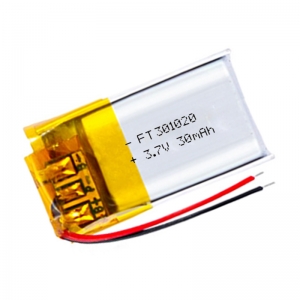 piccola batteria ai polimeri di litio 301020