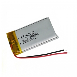 Batteria giocatore bluetooth 3.7v 240mah ai polimeri di litio ft402035p