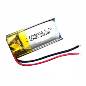 Batteria 3.7m 25mah wearbale al litio polyme ft301215p