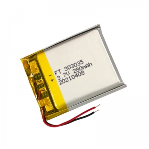 Batteria ai polimeri di litio 3.7v 280mah ft303035p