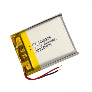 Batterie ai polimeri di litio da 3,7 V 600 mAh ft603035p